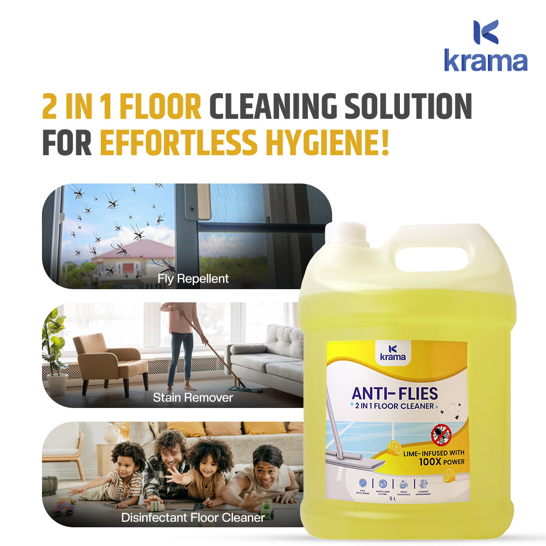 Anti flies Floor Cleaner - 5L + Kitchen Cleaner 5L