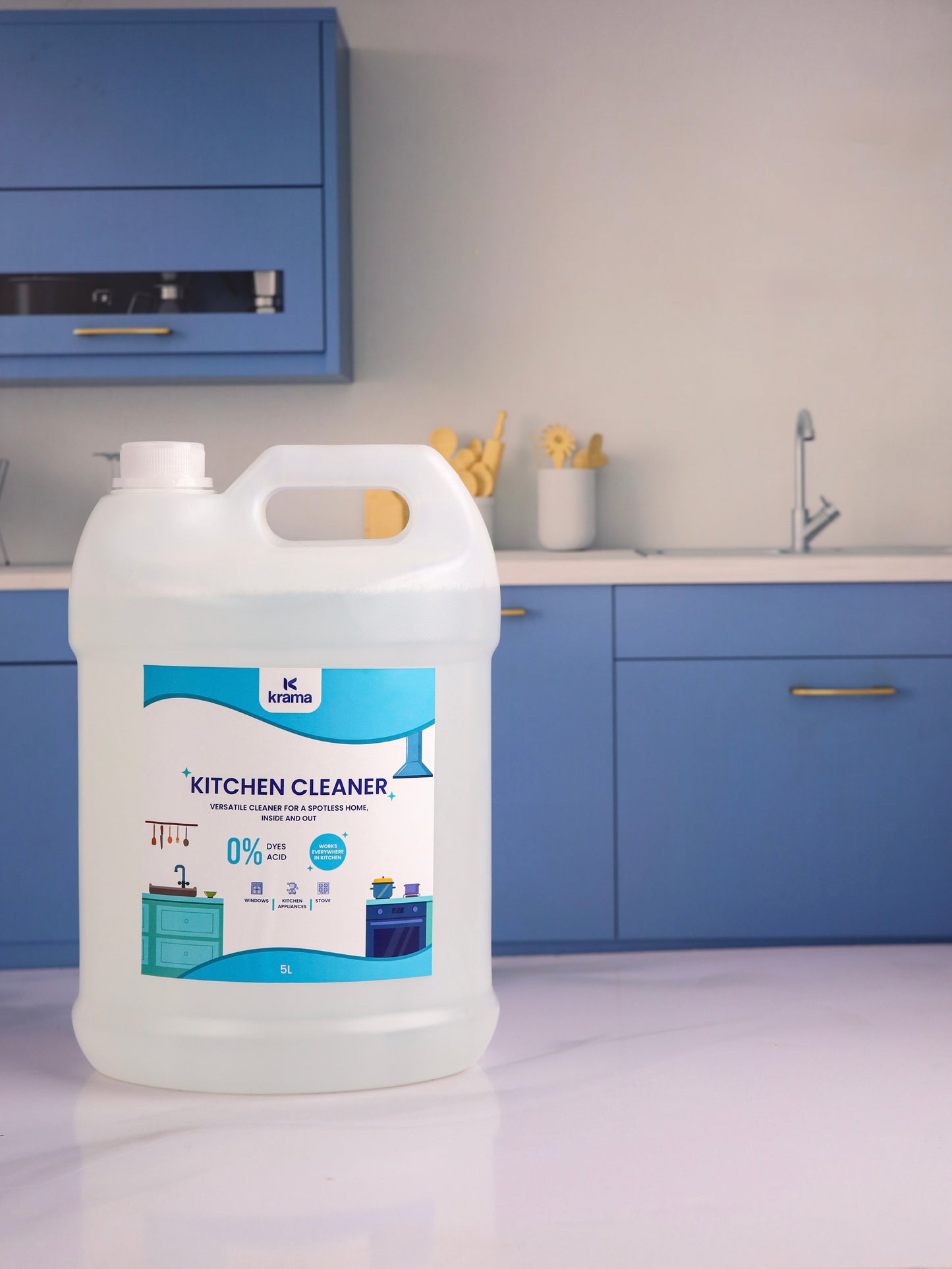 Restaurant Combo Pack — Anti Flies Floor Cleaner 5L + Toilet Cleaner 5L + Kitchen Cleaner 5L + Dishwash Liquid 5L