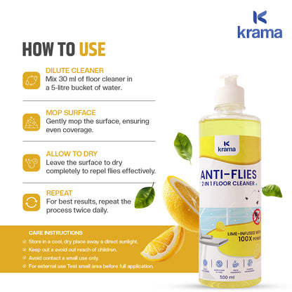 Anti-Flies 2In1 Floor Cleaner