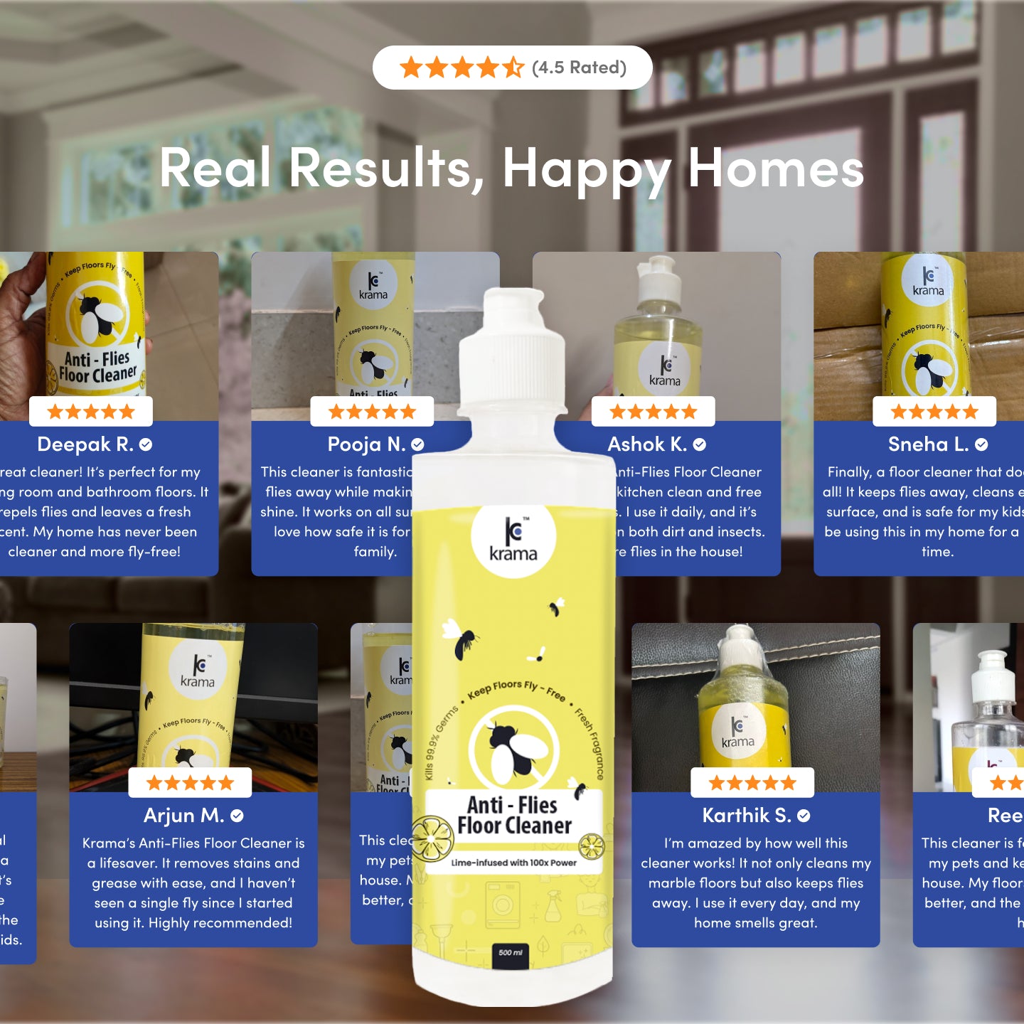 Super value combo - (1 Ltr Laundry liquid+ Dishwash 500ml+ anti flies Floor cleaner 500ml+Toilet and bathroom cleaner 500ml)