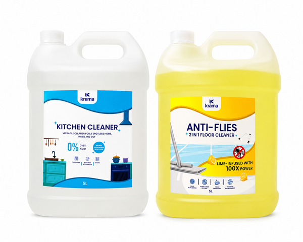 Anti flies Floor Cleaner - 5L + Kitchen Cleaner 5L