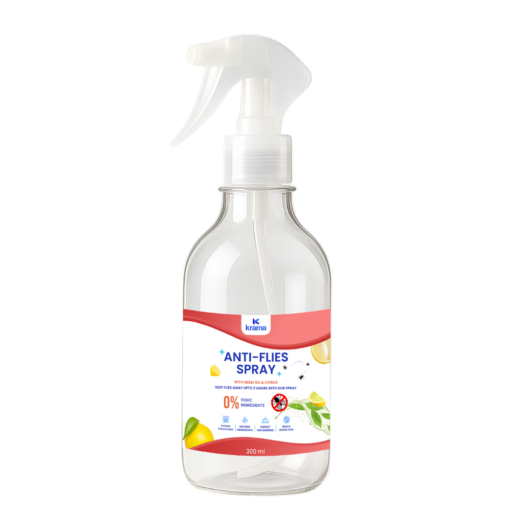 Anti-Fly Spray + Anti-Flies Floor Cleaner– Safe for Kids & Pets, Keeps Flies Away (500 ML)